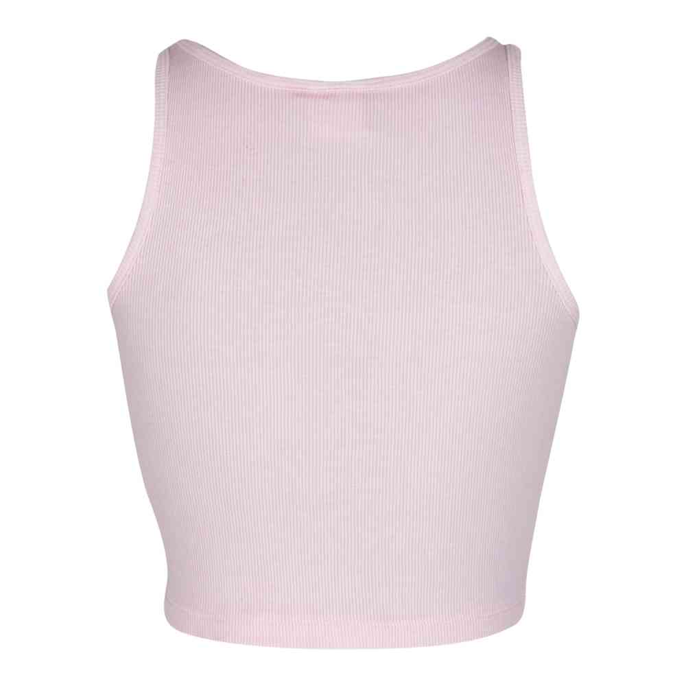 Urban Classics - Washed Rib Jersey 2Pack Crop top - Roze